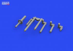 Eduard 1/48 P-38J gun barrels 3d set for TAMIYA kit