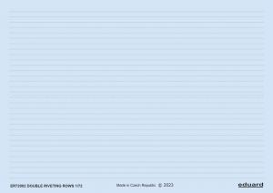 Eduard 1/72 Double riveting rows