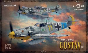 Eduard 1/72 Bf-109G-5 & G-6 GUSTAV pt.1 DUAL COMBO (sis. Suomi siirtokuvat)