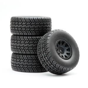 FASTRAX ARRMA MOJAVE WHEEL/TYRE 1/18 SET (4PC)