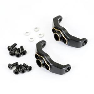 FASTRAX TRX-4M BLACK BRASS C-HUBS (2)