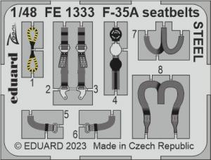 1/48 F-35A seatbelts set for TAMIYA kit