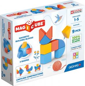 Geomag Magicube 3 Shapes Recycled Animals 9 Pcs