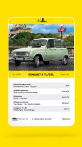 Heller 1/24 Renault 4TL/GTL pienoismalli