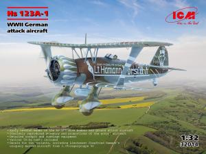 ICM 1/32 Hs 123A-1, WWII German attack aircraft