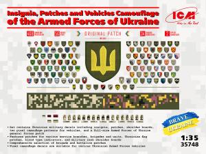 ICM 1/35 Chevrons & Camouflage Decal set, Ukrainian Army