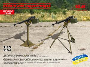 ICM 1/35 DShKM Machine Gun with support/tripod