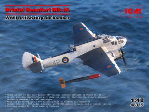 ICM 1/48 Bristol Beaufort Mk.IA, WWII British torpedo bomber