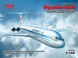 ICM 1:144 Ilyushin-62M, Soviet Passenger Aircraft