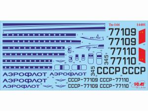 ICM 1:144 Tupolev-144, Supersonic Aircraft