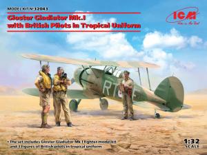 ICM 1:32 Gloster Gladiator Mk.I with pilots