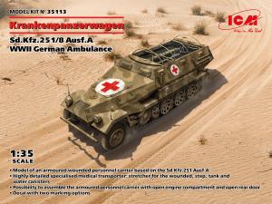 ICM 1/35 Sd.Kfz.251/8 Ausf.A  WWII German Ambulance