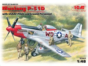 ICM 1:48 Mustang P-51D with Pilots and Crew