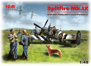 ICM 1:48 Spitfire Mk IX with Pilots & crew