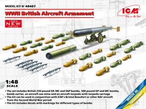 ICM 1/48 WWII British Aircraft Armament set