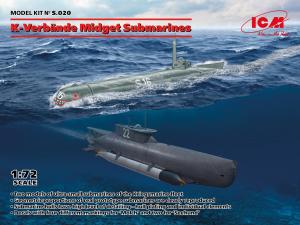 ICM 1/72 K-Verbände Midget Submarines (Seehund & Molch)