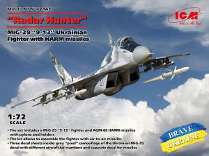 ICM 1/72 Ukrainian Radar Hunter MiG-29 9-13 with HARM missiles