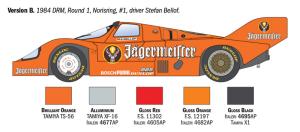 Italeri 1:24 Porsche 956 Jagermeister