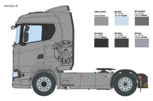 Italeri 1:24 Scania S770 4x2 Normal Roof "Grey Cab"