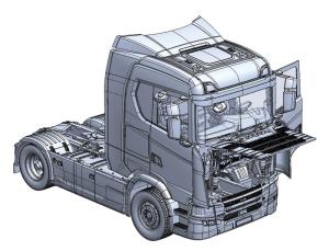Italeri 1:24 Scania S770 4x2 Normal Roof "Grey Cab"