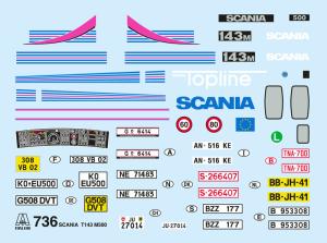 Italeri 1:24 SCANIA T 143 M500 Topline
