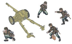 Italeri 1:35 Pak 97/38 AT Gun with crew