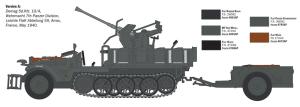 Italeri 1:35 Sd.Kfz 10/4 with flak 30 and crew