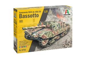 Italeri 1:35 Semovente M43 da 105/25 Bassotto