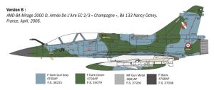 Italeri 1:72 Mirage 2000 B/D