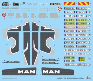 Italeri 1:24 MAN TGX 18.500 XXL, Lion pro edition