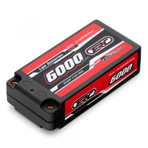 Li-Po Battery 2S 7,6V 6000mAh 110C HV Hard 4mm Shorty