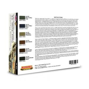 Lifecolor British Tanks, France-Europe, U.K., Disruptive Camouflage, Set 2 6 x 22 ml