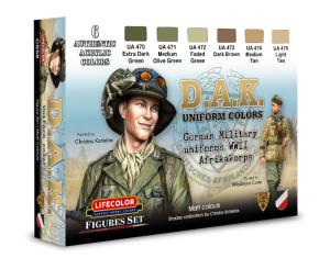 Lifecolor D.A.K. Uniform Colors 6 x 22 ml