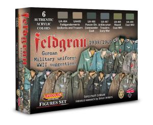 Lifecolor Feldgrau – 1943-1945 – German Military Uniforms 6 x 22 ml