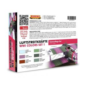 Lifecolor Imperial German Army WWI Colors Set1 6 x 22 ml
