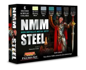 Lifecolor NMM – Non Metallic Metal – Set 2 STEEL 6 x 22 ml