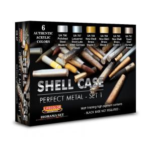 Lifecolor Shell Case – Perfect Metals Set 1 6 x 22 ml