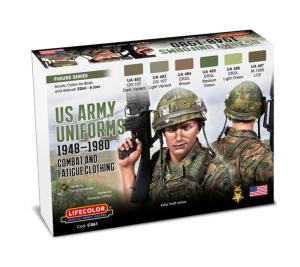 Lifecolor US Army Uniforms 1948-1980 6 x 22 ml