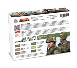 Lifecolor US Army Uniforms 1948-1980 6 x 22 ml