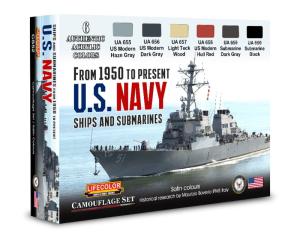 Lifecolor US Navy From 1950 To Present 6 x 22 ml
