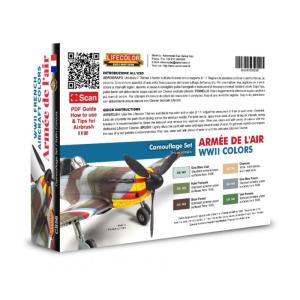 Lifecolor WWII French Aircraft Colors - Armée De L'Air 6 x 22 ml