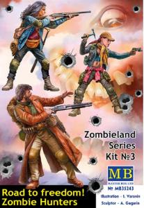 Masterbox 1/35 Zombieland series, Kit #3, Zombie Hunters