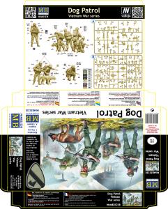 Masterbox 1/35 Dog Patrol. Vietnam War series