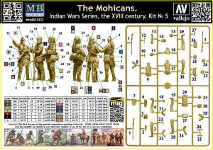 Masterbox 1/35 The Mohicans. Indian Wars series kit #5