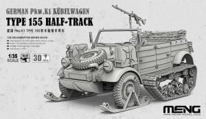 Meng 1/35 Pkw.K1 Kübelwagen Type 155 Half-Track
