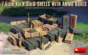 Miniart 1/35 7,5 cm Kw.K Stu.G Shells with Ammo Boxes