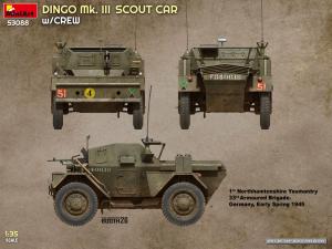 Miniart 1/35 Dingo Mk. III Scout Car w/ Crew