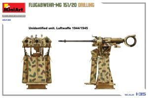 Miniart 1/35 Flugabwehr-MG 151/20 Drilling