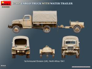 Miniart 1/35 G7117 Cargo Truck with Water Trailer