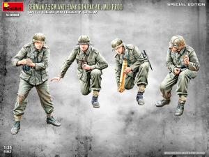 Miniart 1/35 German 7.5cm ATGun PaK 40. Mid Prod w/ Crew (Special Edition)
